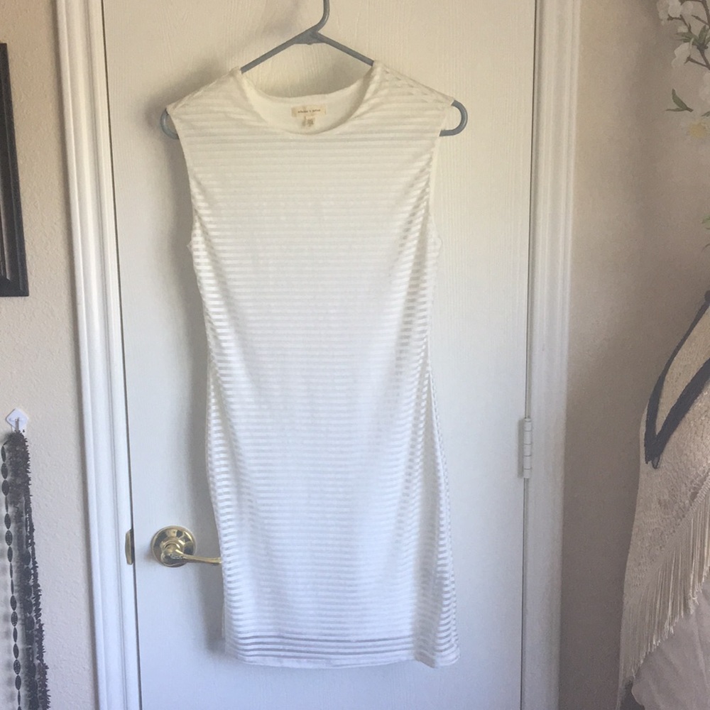 Silence + Noise Dress, white